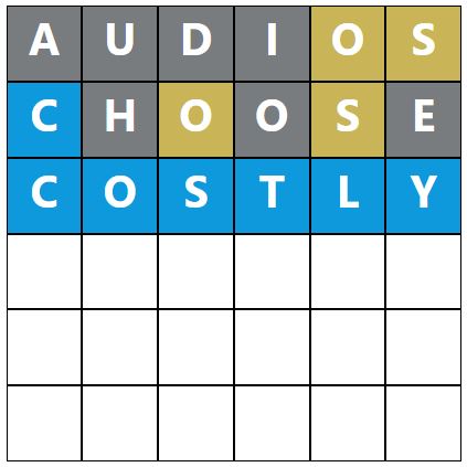 Daily Word Hurdle #1849 Morning Answer - 29th July 2024
