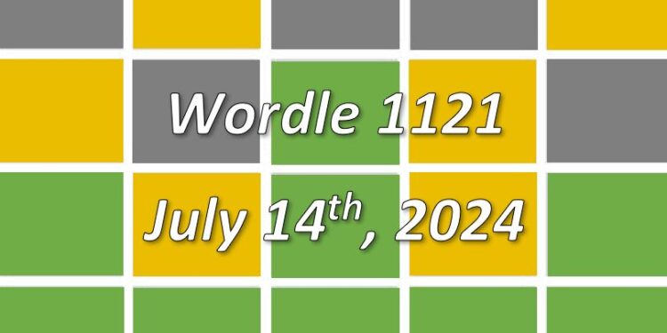 Daily Wordle 1121 - 14th July 2024