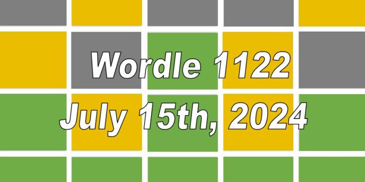 Daily Wordle 1122 - 15th July 2024