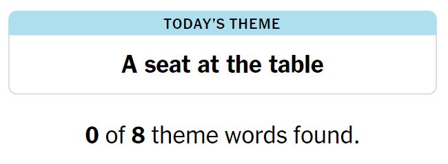 NYT Strands 139 Theme - 20th July 2024