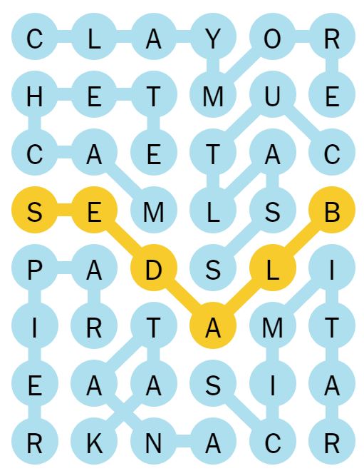 NYT Strands 140 Completed Puzzle - 21st July 2024