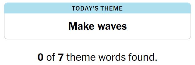 NYT Strands 141 Theme - 22nd July 2024