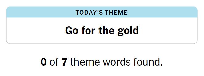 NYT Strands 145 Theme - 26th July 2024