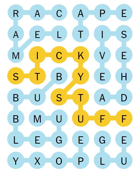 NYT Strands 150 Completed Puzzle - 31st July 2024