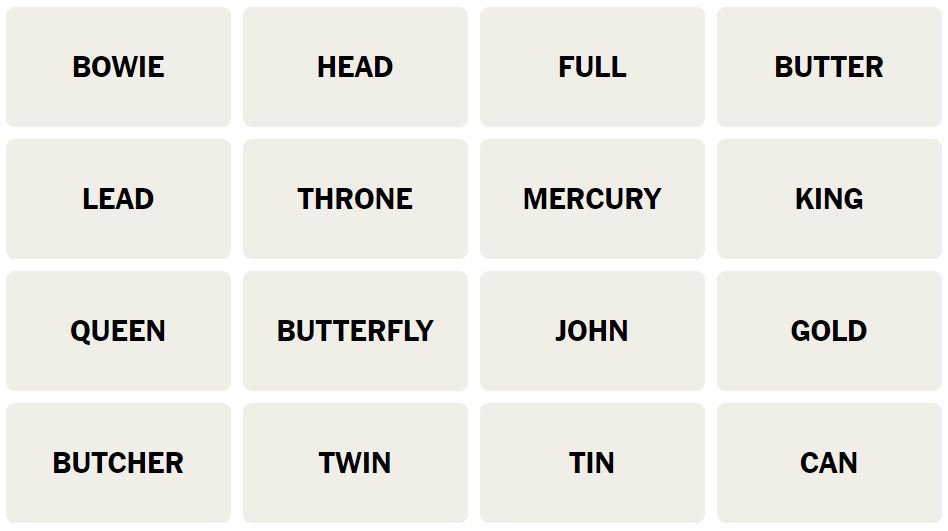 Daily NYT Connections 428 Puzzle - 12th August 2024