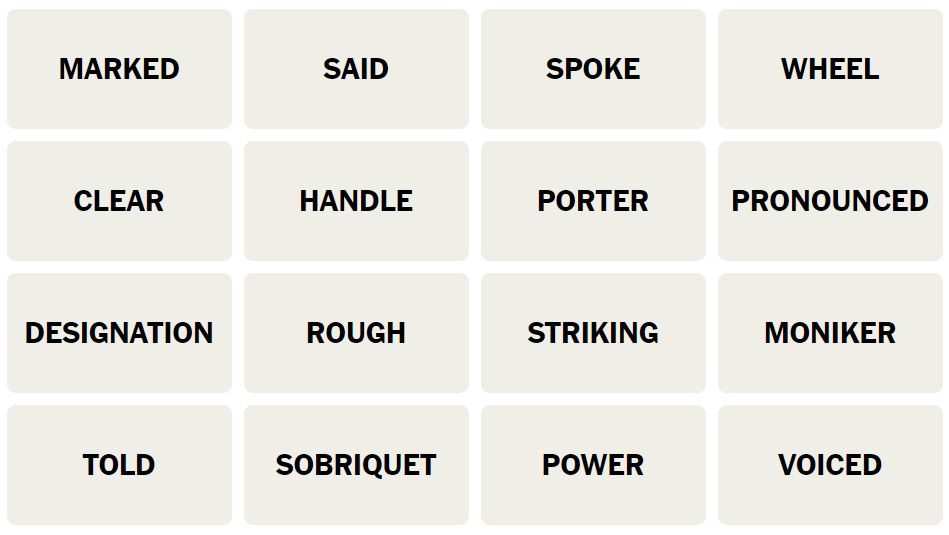 Daily NYT Connections 429 Puzzle - 13th August 2024