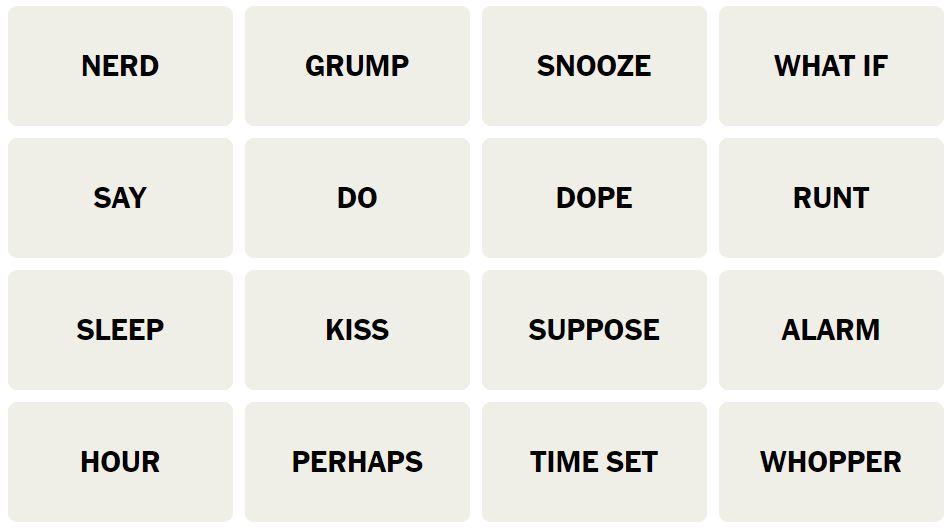 Daily NYT Connections 434 Puzzle - 18th August 2024