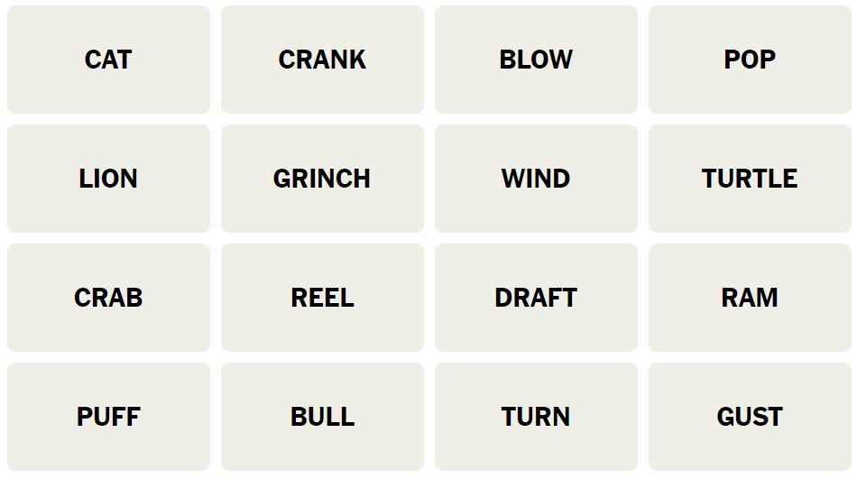 Daily NYT Connections 436 Puzzle - 20th August 2024