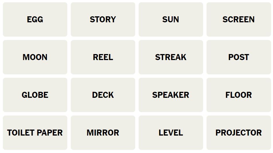 Daily NYT Connections 438 Puzzle - 22nd August 2024