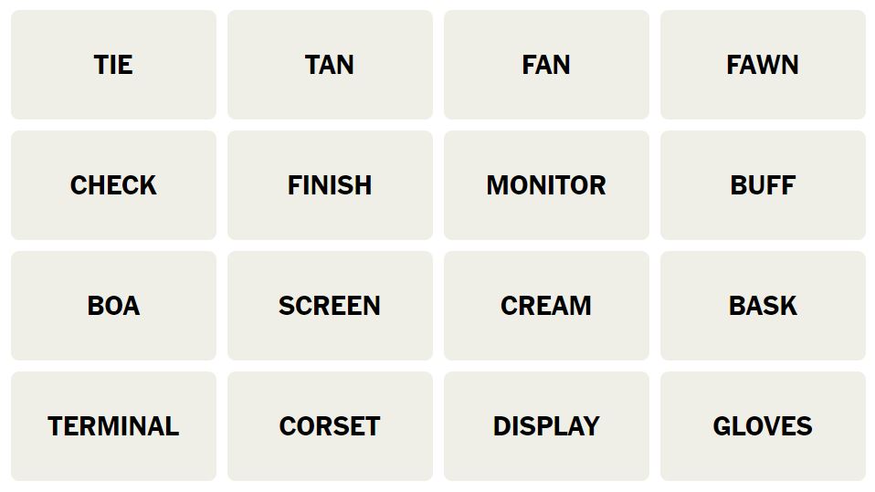 Daily NYT Connections 439 Puzzle - 23rd August 2024