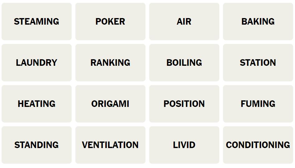 Daily NYT Connections 441 Puzzle - 25th August 2024