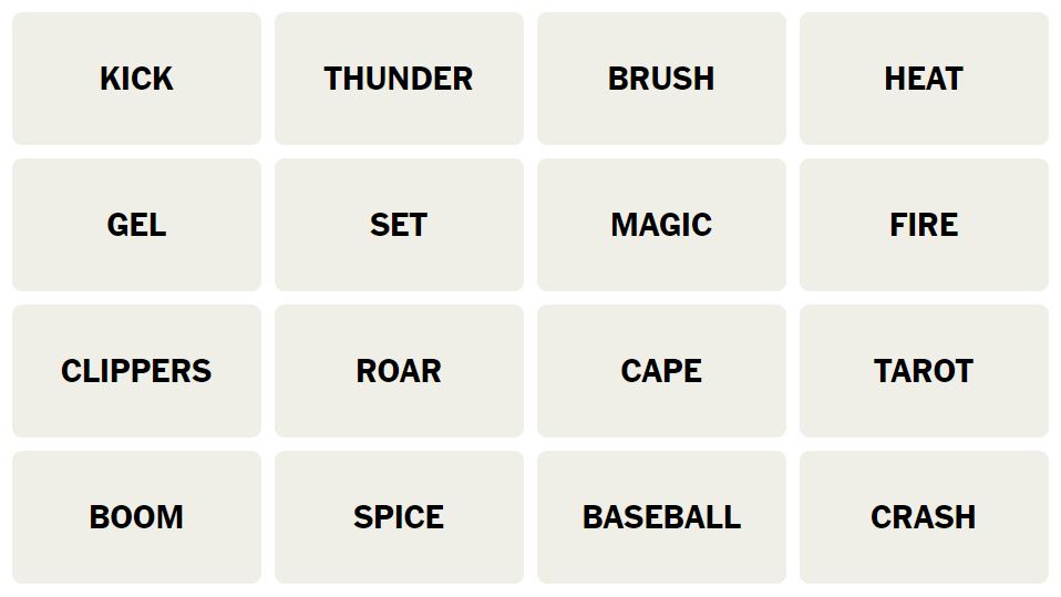 Daily NYT Connections 443 Puzzle - 27th August 2024