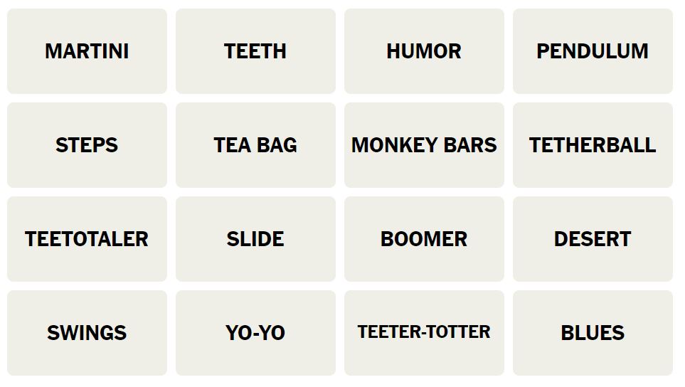 Daily NYT Connections 444 Puzzle - 28th August 2024