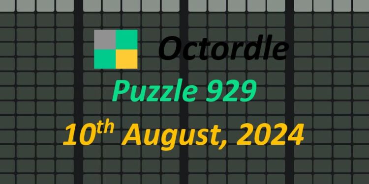 Daily Octordle 10th August 2024 Answers Today 929