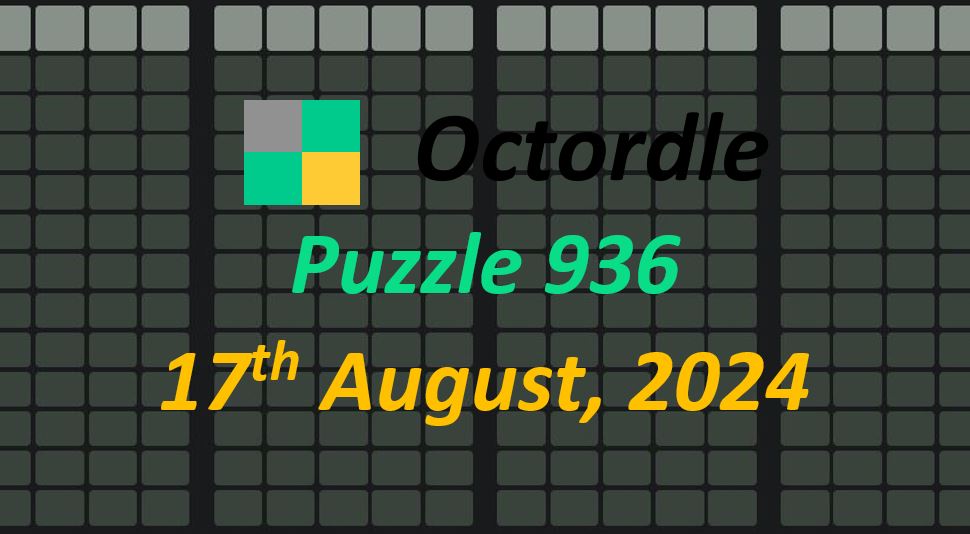 Daily Octordle 17th August 2024 Answers Today 936
