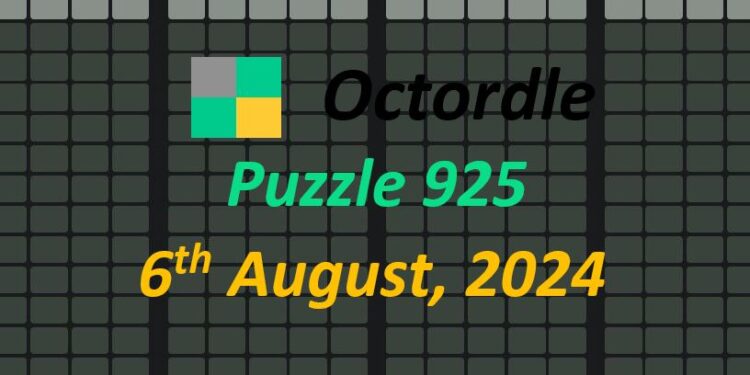 Daily Octordle 6th August 2024 Answers Today 925