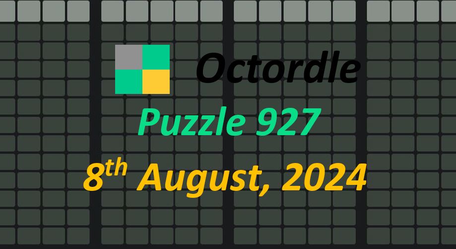 Daily Octordle 8th August 2024 Answers Today 927