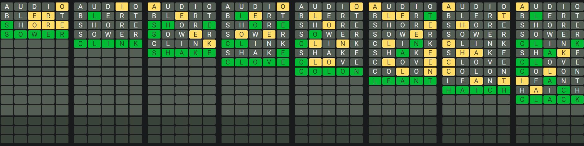Daily Octordle 922 Sequence Answer - August 3rd 2024