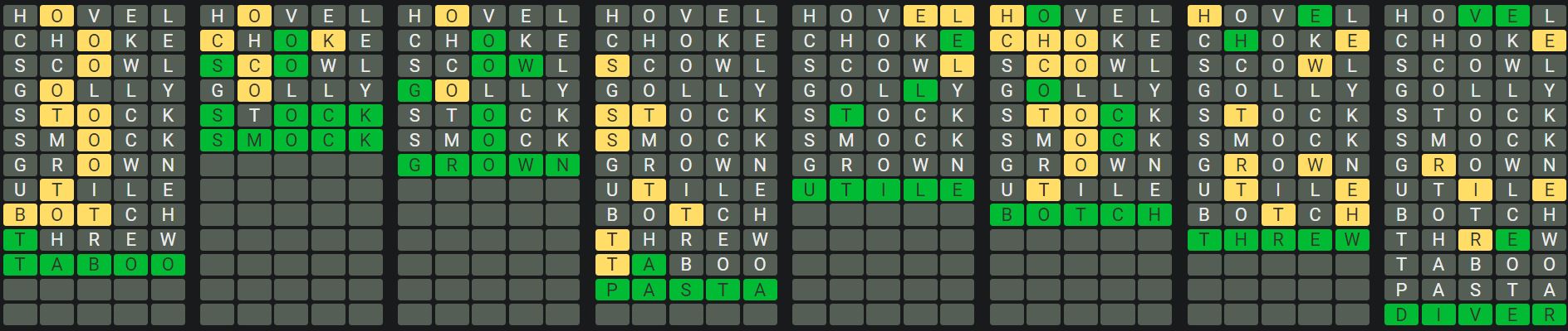 Daily Octordle 923 Rescue Answer - August 4th 2024