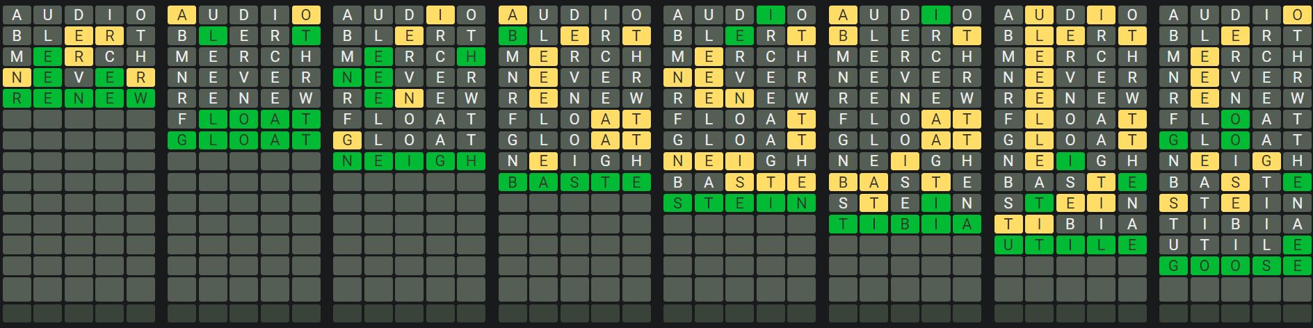 Daily Octordle 923 Sequence Answer - August 4th 2024