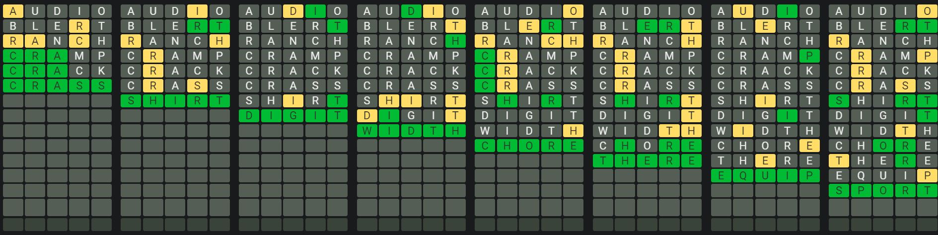 Daily Octordle 930 Sequence Answer - August 11th 2024