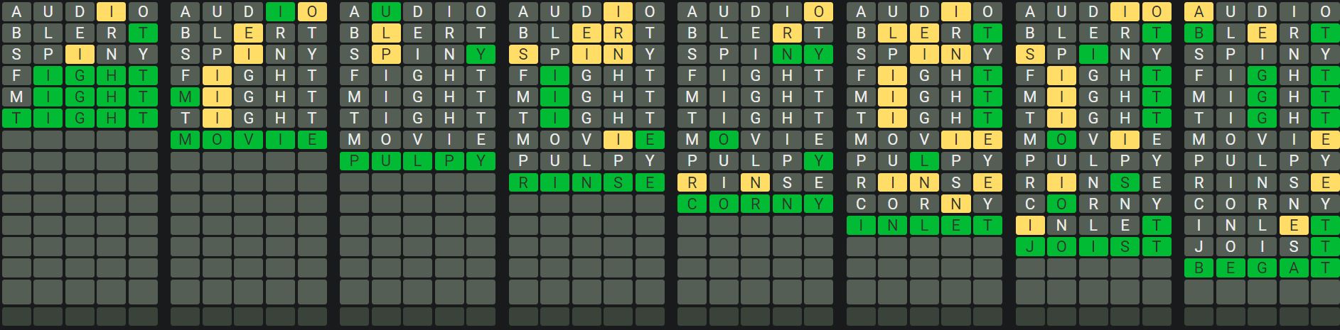 Daily Octordle 933 Sequence Answer - August 14th 2024