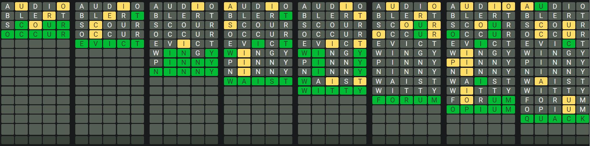 Daily Octordle 934 Sequence Answer - August 15th 2024