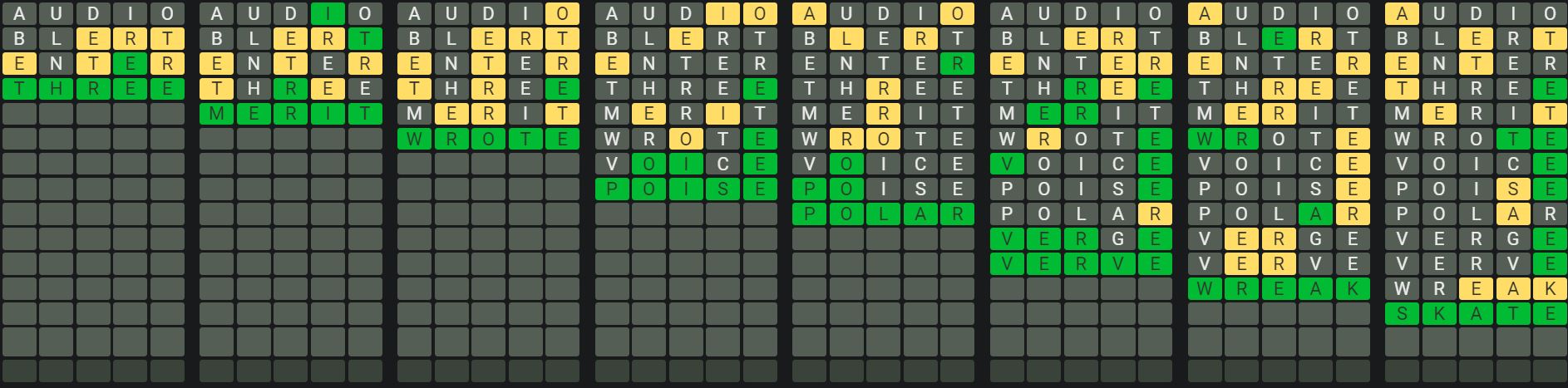 Daily Octordle 935 Sequence Answer - August 16th 2024