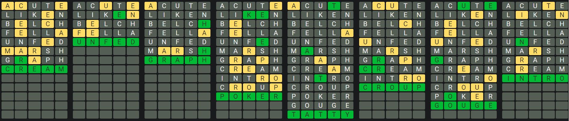 Daily Octordle 940 Rescue Answer - August 21st 2024