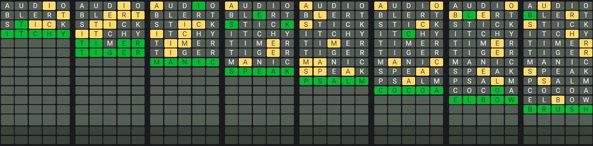 Daily Octordle 940 Sequence Answer - August 21st 2024