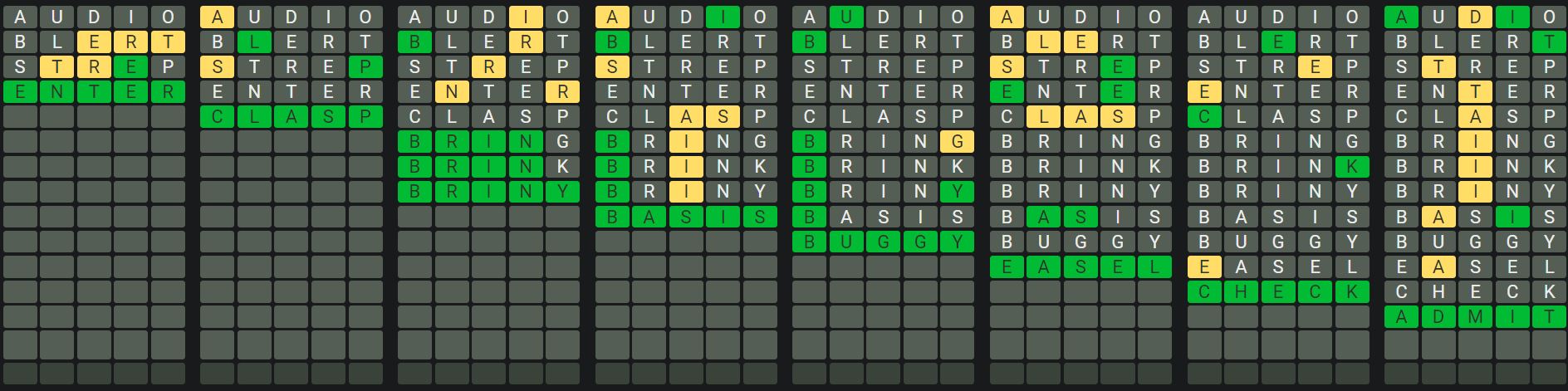 Daily Octordle 941 Sequence Answer - August 22nd 2024