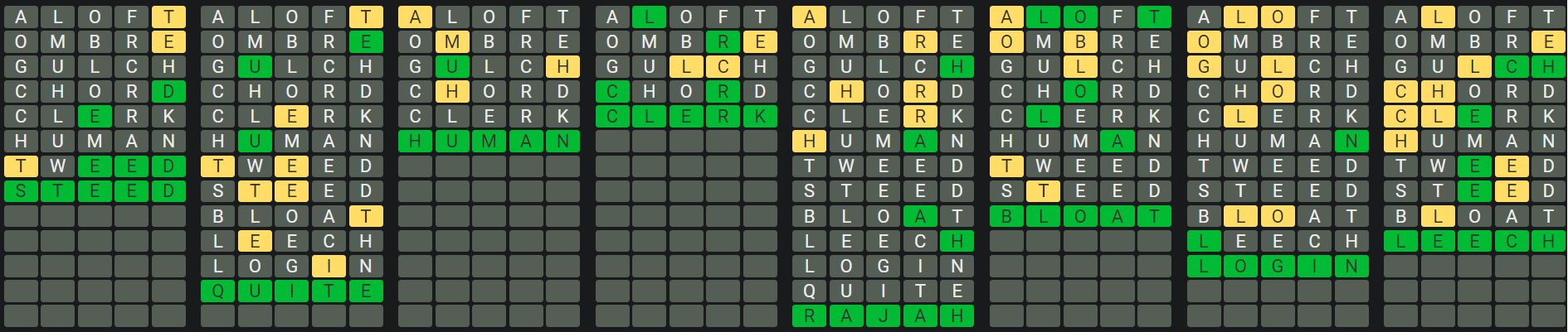 Daily Octordle 943 Rescue Answer - August 24th 2024