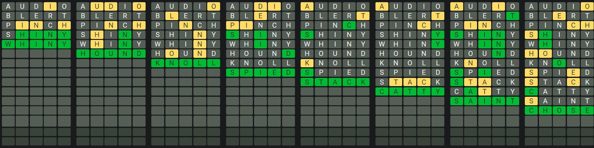 Daily Octordle 944 Sequence Answer - August 25th 2024