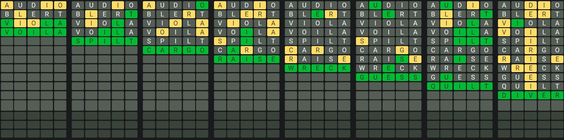 Daily Octordle 945 Sequence Answer - August 26th 2024