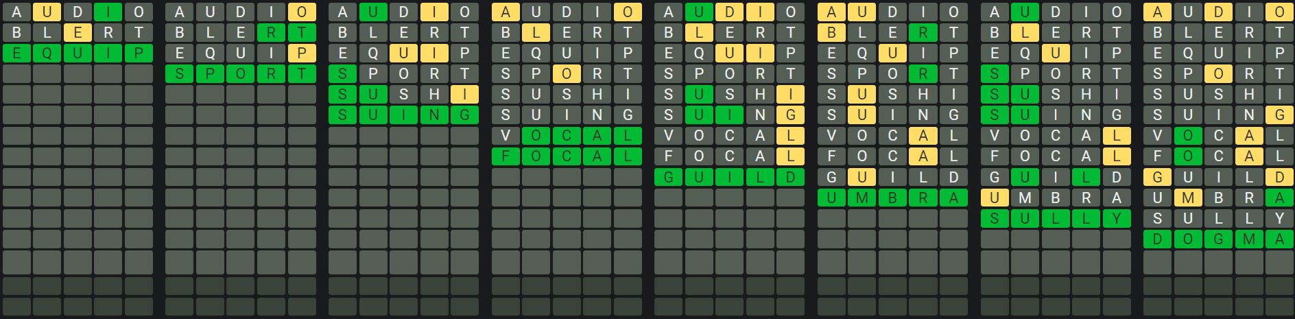 Daily Octordle 947 Sequence Answer - August 28th 2024