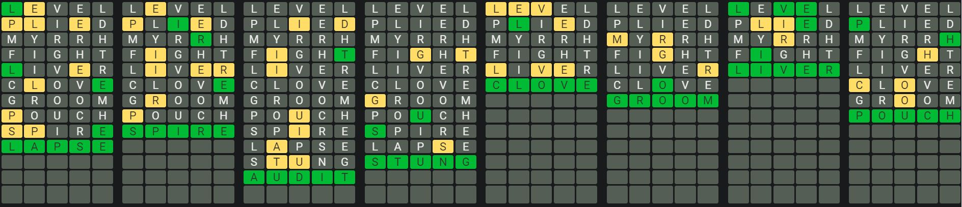 Daily Octordle 948 Rescue Answer - August 29th 2024