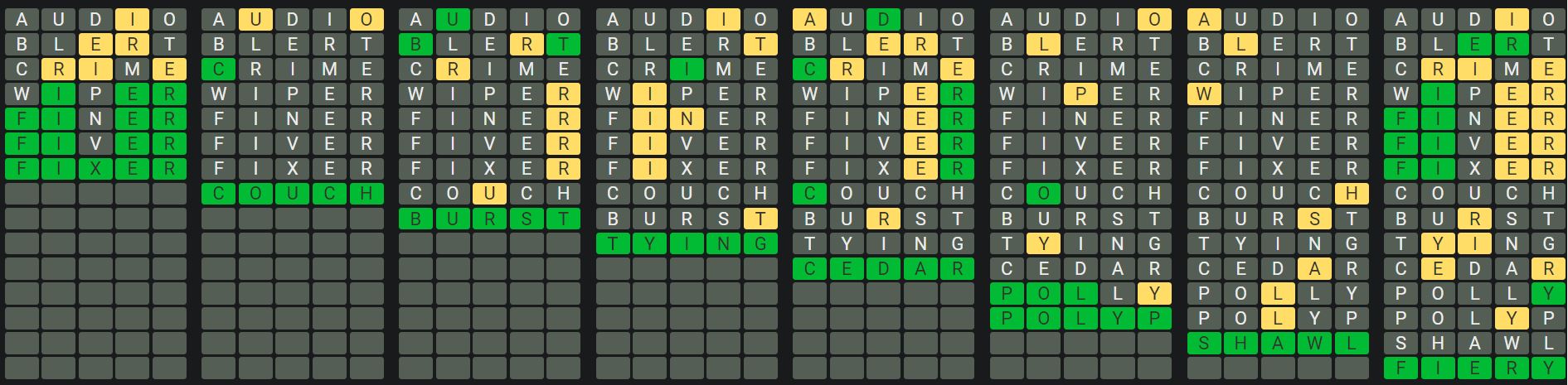 Daily Octordle 949 Sequence Answer - August 30th 2024