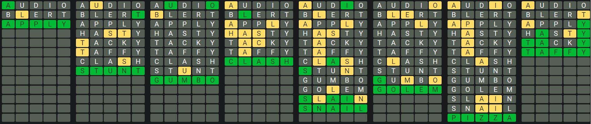 Daily Octordle Answer 923 - August 4th 2024