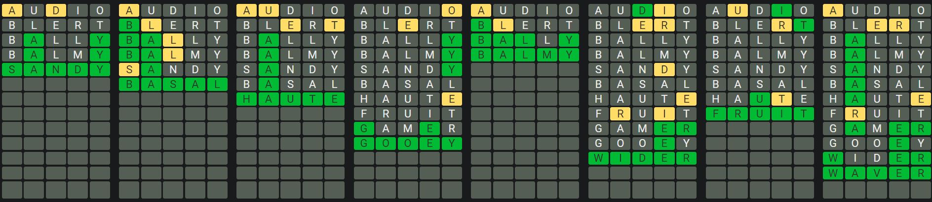 Daily Octordle Answer 924 - August 5th 2024