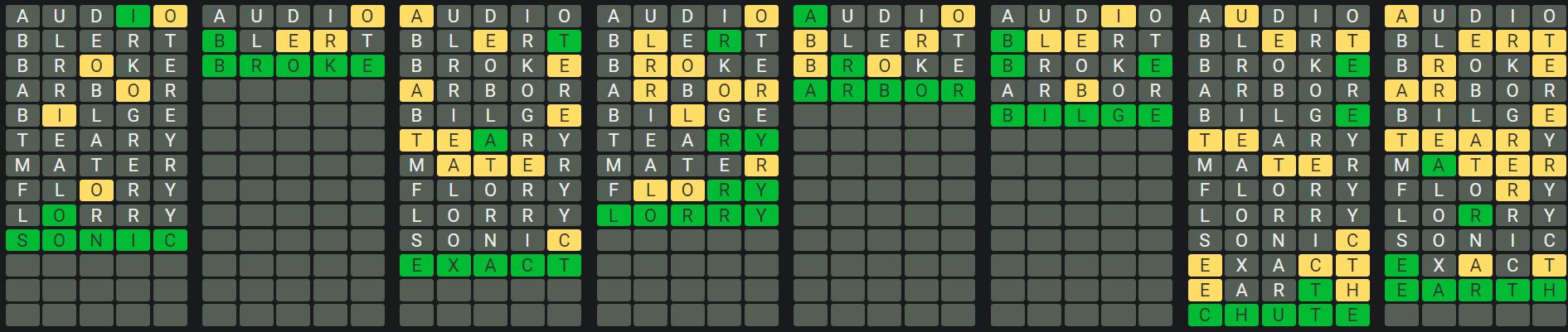 Daily Octordle Answer 940 - August 21st 2024