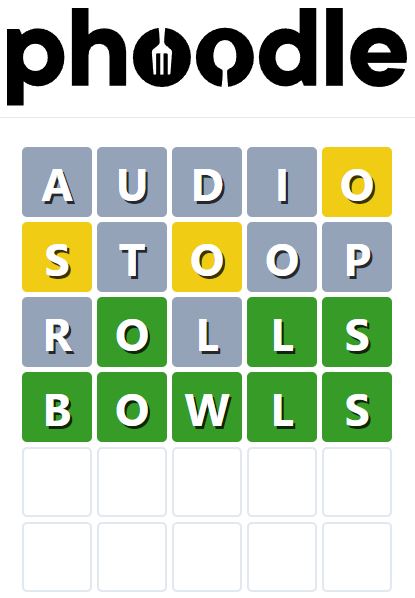 Daily Phoodle Answer 817 - 2nd August 2024
