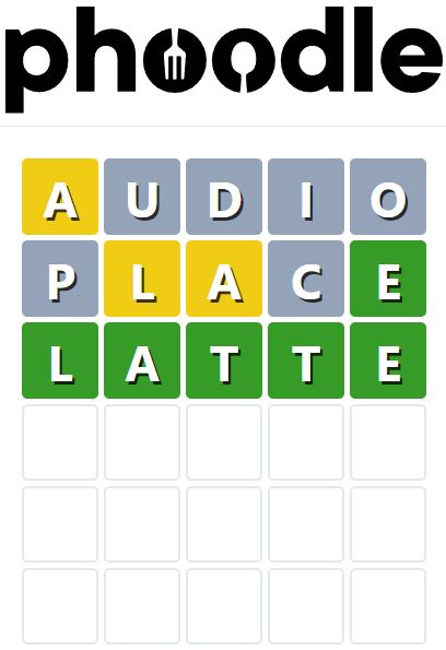 Daily Phoodle Answer 826 - 11th August 2024