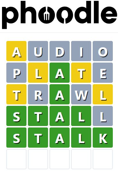 Daily Phoodle Answer 837 - 22nd August 2024