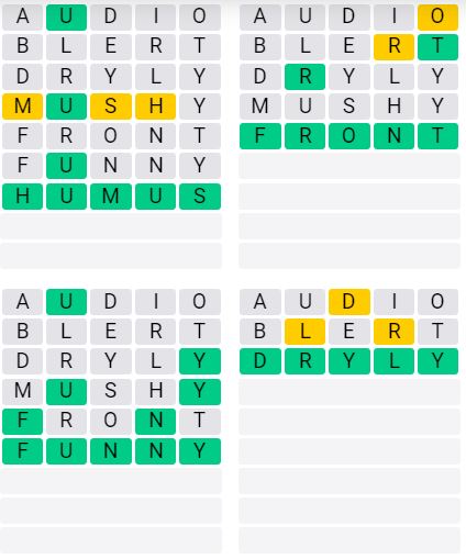 Daily Quordle 936 Answer - August 17th 2024