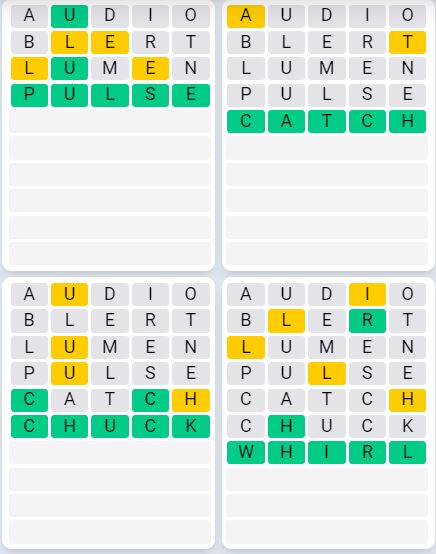Daily Quordle 936 Sequence Answer - August 17th 2024