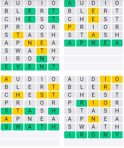 Daily Quordle 943 Answer - August 24th 2024
