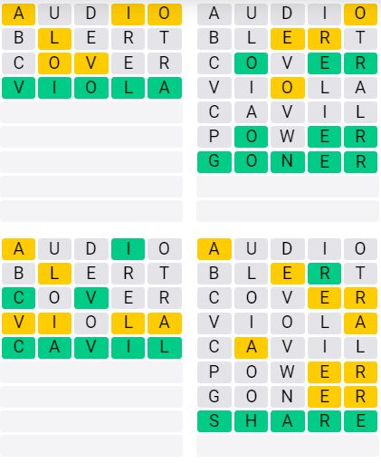Daily Quordle 947 Answer - August 28th 2024
