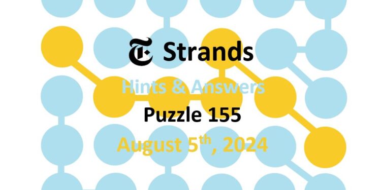 Daily Strands 155 Answers Today - 5th August 2024