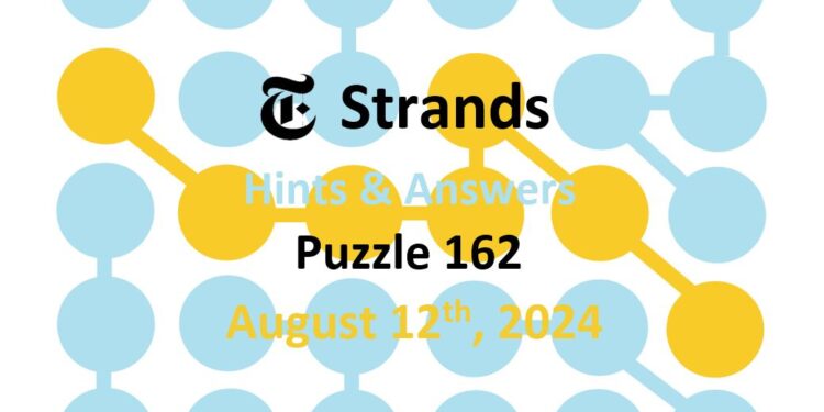 Daily Strands 162 Answers Today - 12th August 2024