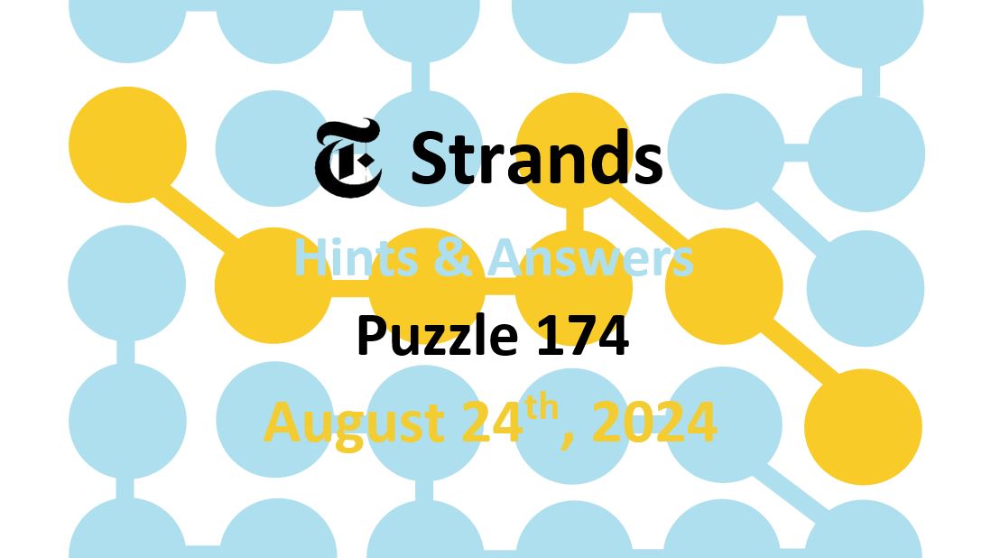 Daily Strands 174 Answers Today - 24th August 2024